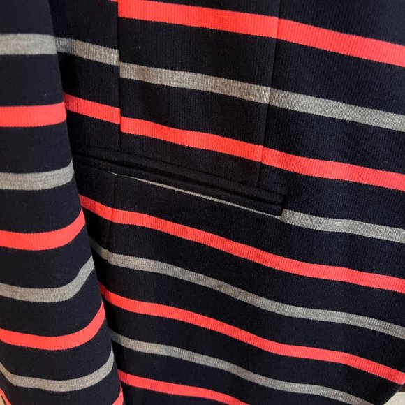 Banana Republic/Academy Blazer Jacket/Navy Gray/12 Tall/NWT - Picture 3 of 10